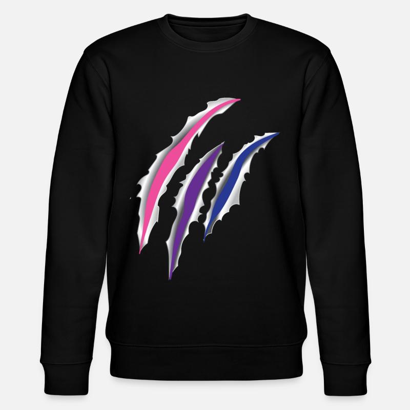 Bisexuel Bi Pride Flag Scratch - Sweat bio CHANGER Stanley/Stella Unisexe - noir