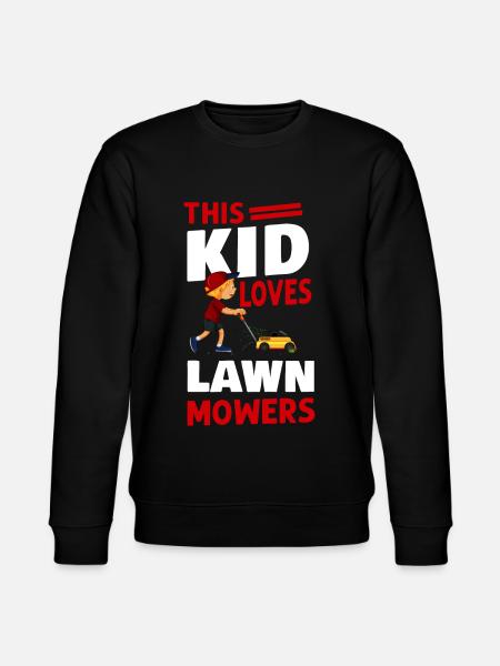 Lawn Mower Mowing Dad Father - Stanley/Stella CHANGER Unisex Organic Sweatshirt - black