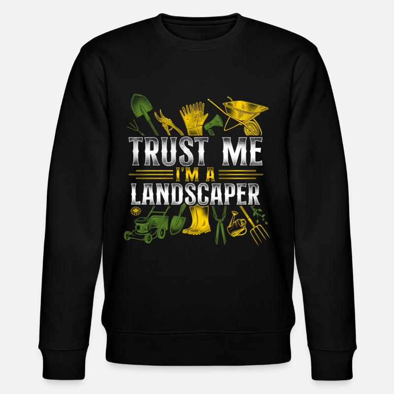 Landscaper Landscaping Landscape - Stanley/Stella CHANGER Unisex Organic Sweatshirt - black