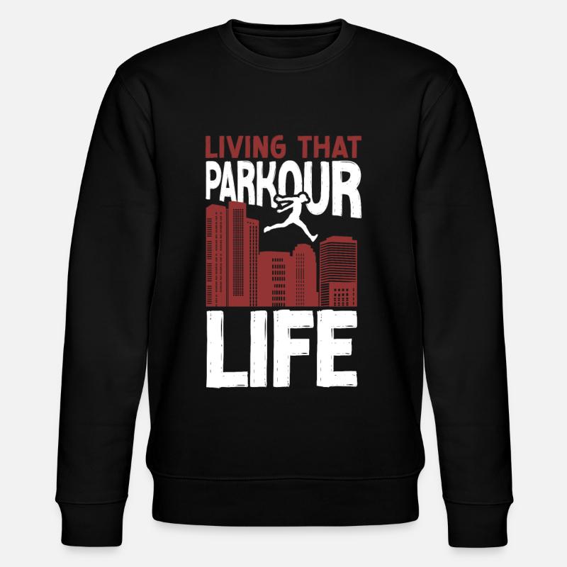 Parkour Free Running Traceur - Sweat bio CHANGER Stanley/Stella Unisexe - noir