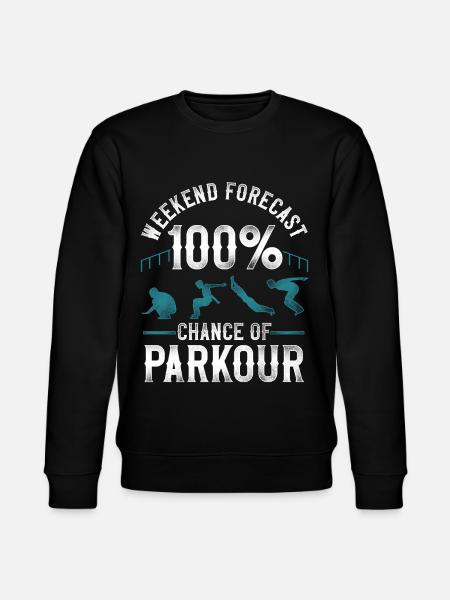 Parkour Free Running Traceur - Stanley/Stella CHANGER Unisex Organic Sweatshirt - black