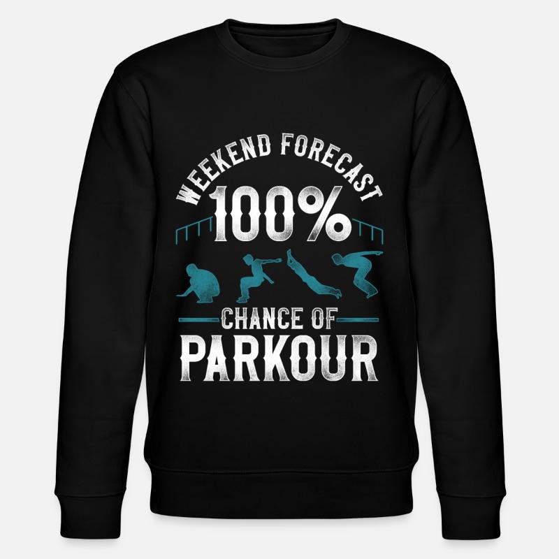 Parkour Free Running Traceur - Stanley/Stella CHANGER Unisex Organic Sweatshirt - black