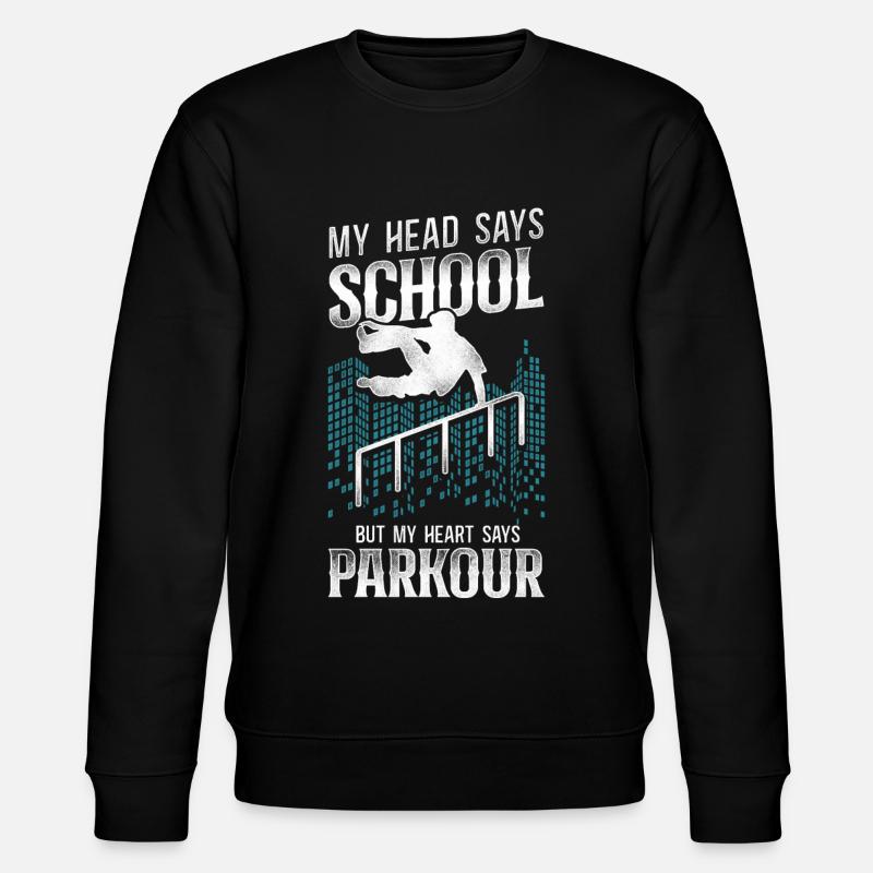 Parkour Free Running Traceur - Stanley/Stella CHANGER Unisex Organic Sweatshirt - black