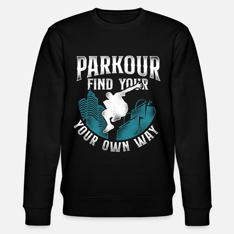 Parkour Free Running Traceur - Sweat bio CHANGER Stanley/Stella Unisexe - noir