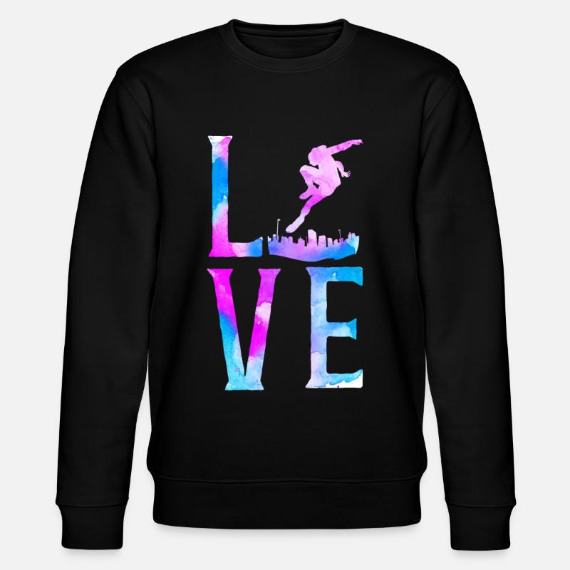 Parkour Free Running Traceur - Sweat bio CHANGER Stanley/Stella Unisexe - noir