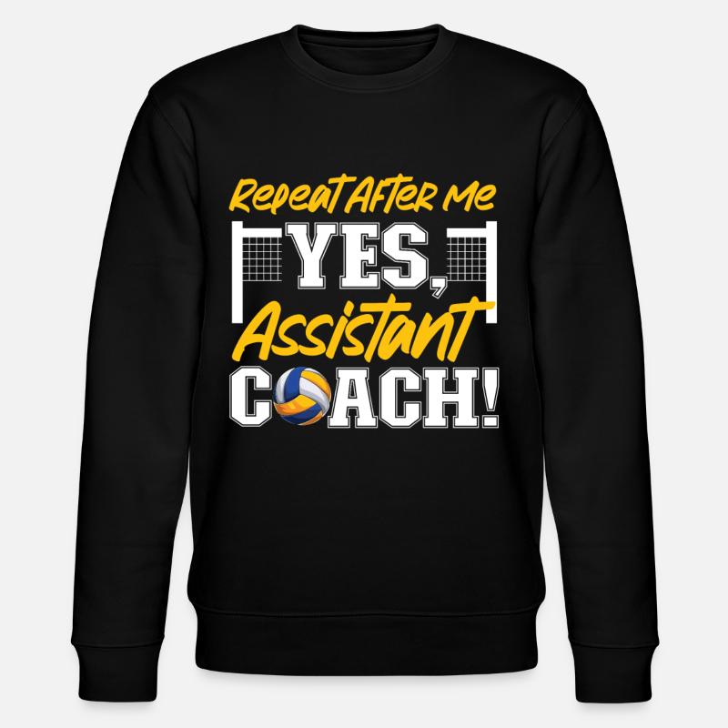 Volleyball Player Team Assistant - Stanley/Stella CHANGER Unisex Organic Sweatshirt - black