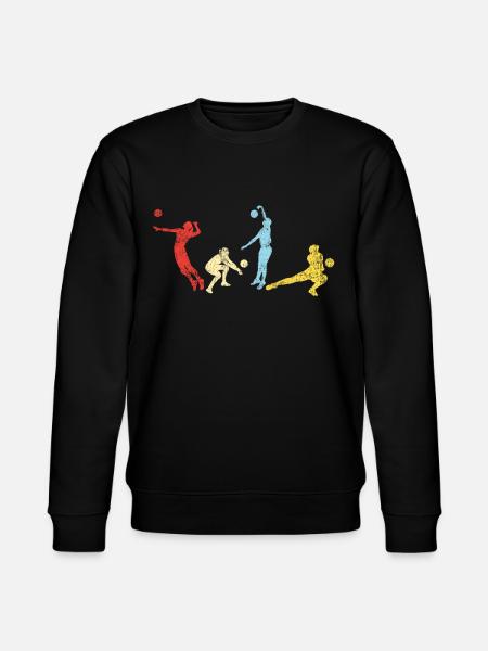 Volleyball Player Team Retro - Stanley/Stella CHANGER Unisex Organic Sweatshirt - black