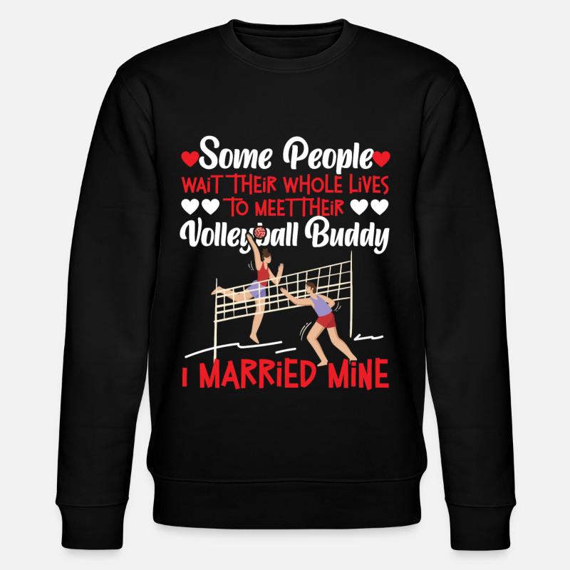 Volleyball Player Team Husband - Stanley/Stella CHANGER Unisex Organic Sweatshirt - black
