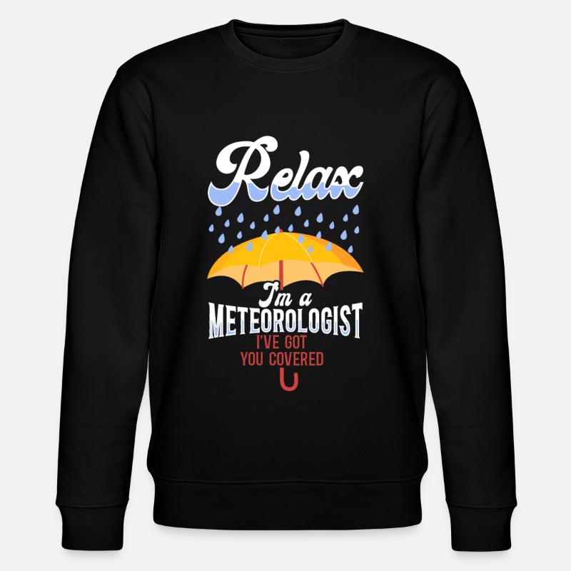 Meteorologist Weather Forecast - Stanley/Stella Unisex Bio-Sweatshirt CHANGER  - Schwarz