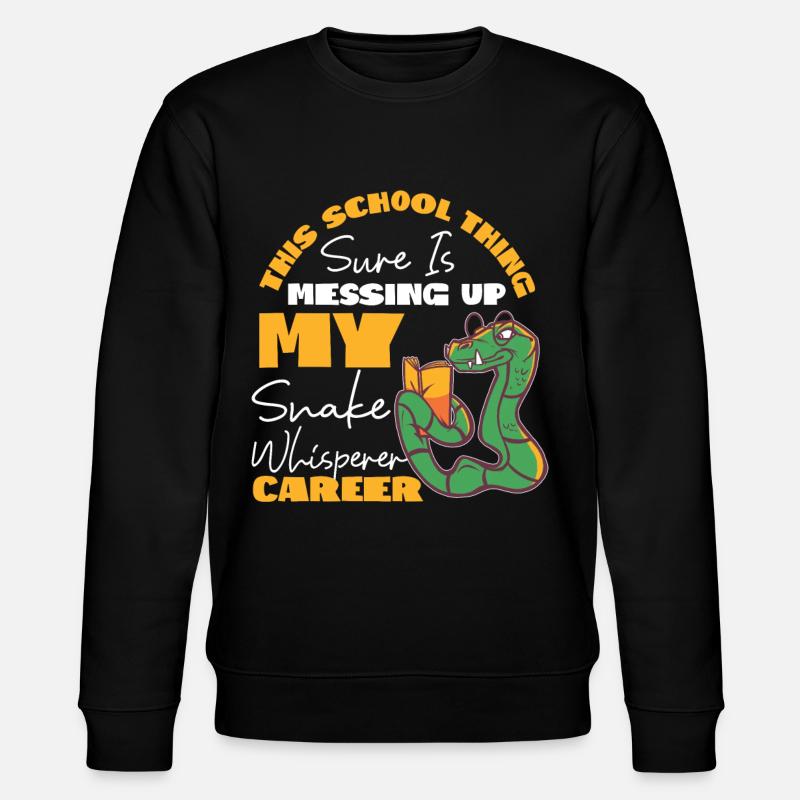 Snake Serpent This School Thing - Stanley/Stella CHANGER Unisex Organic Sweatshirt - black