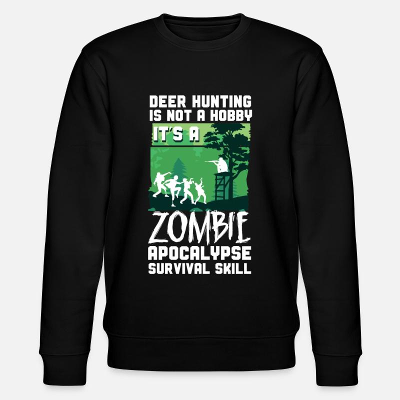 Chasseur de cerfs Buck Zombie - Sweat bio CHANGER Stanley/Stella Unisexe - noir