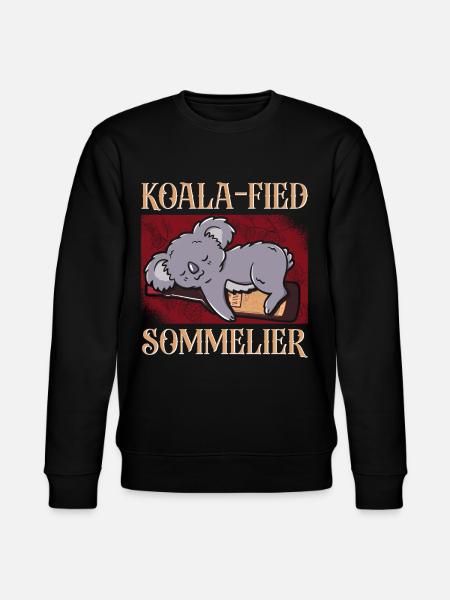 Sommelier Wine Drinking Tasting - Stanley/Stella CHANGER Unisex Organic Sweatshirt - black