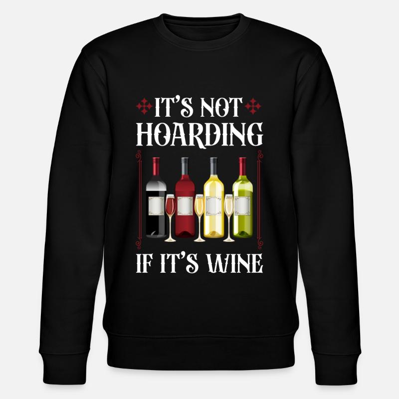 Sommelier Wine Drinking Tasting - Stanley/Stella Unisex Bio-Sweatshirt CHANGER - Schwarz