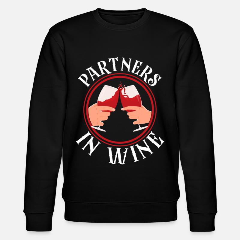 Sommelier Wine Drinking Tasting - Stanley/Stella Unisex Bio-Sweatshirt CHANGER - Schwarz