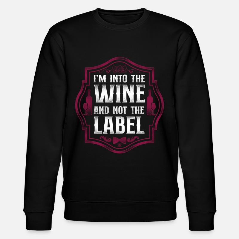 Sommelier Wine Drinking Tasting - Stanley/Stella Unisex Bio-Sweatshirt CHANGER  - Schwarz
