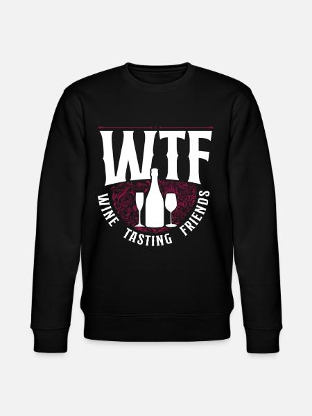 Sommelier Wine Drinking Tasting - Stanley/Stella CHANGER Unisex Organic Sweatshirt - black