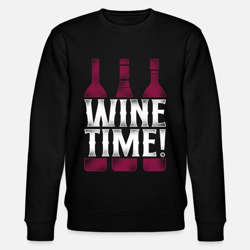 Sommelier Wine Drinking Tasting - Stanley/Stella Unisex Bio-Sweatshirt CHANGER - Schwarz