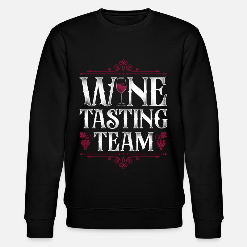 Sommelier Wine Drinking Tasting - Stanley/Stella CHANGER Unisex Organic Sweatshirt - black