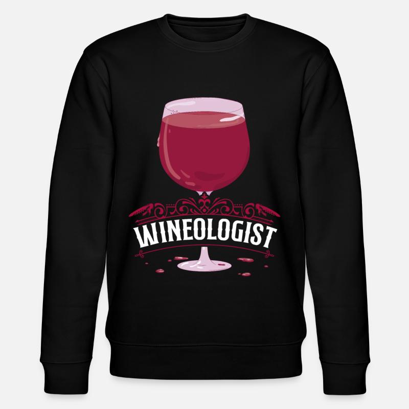 Sommelier Wine Drinking Tasting - Stanley/Stella Unisex Bio-Sweatshirt CHANGER - Schwarz