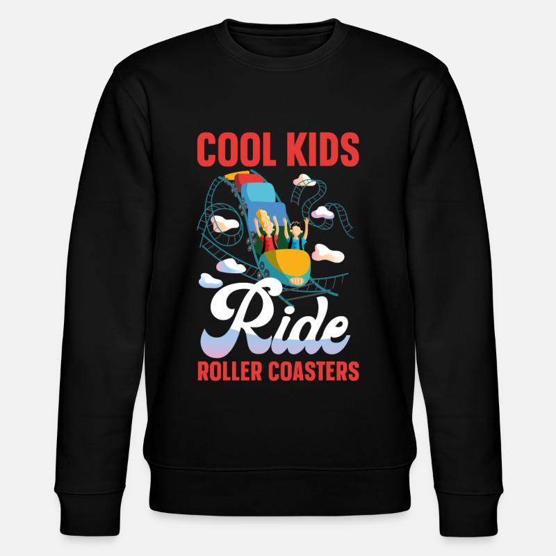 Roller Coaster Cool Kids Ride - Stanley/Stella Unisex Bio-Sweatshirt CHANGER - Schwarz