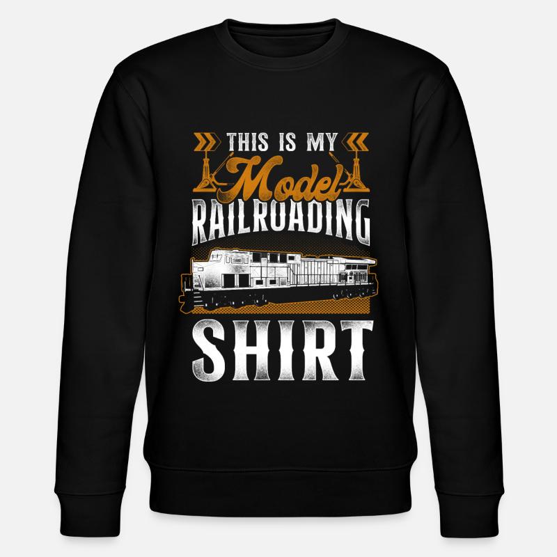 Freight Diesel Train Driver - Stanley/Stella CHANGER Unisex Organic Sweatshirt - black