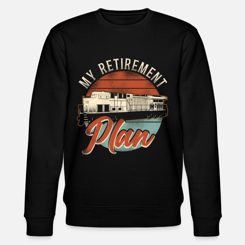 Freight Diesel Train Driver - Stanley/Stella CHANGER Unisex Organic Sweatshirt - black