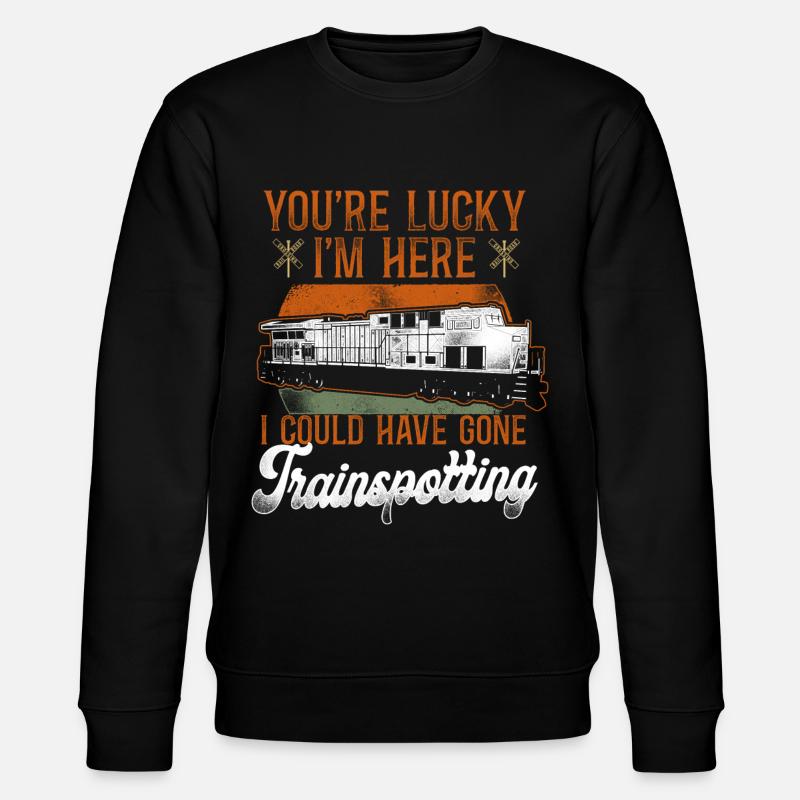 Freight Diesel Train Driver - Stanley/Stella CHANGER Unisex Organic Sweatshirt - black