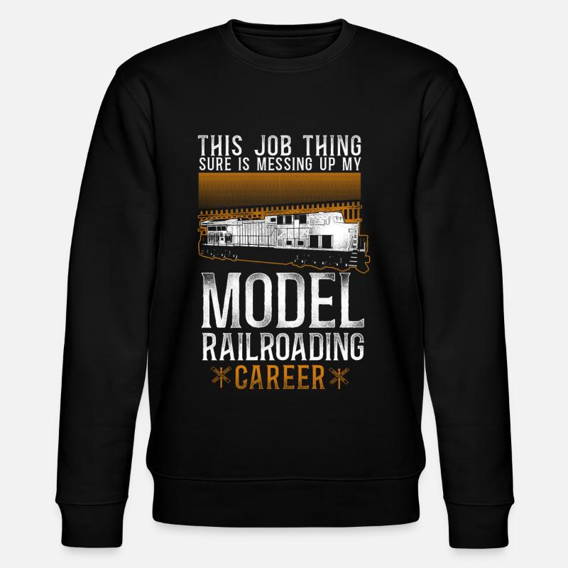 Freight Diesel Train Driver - Stanley/Stella CHANGER Unisex Organic Sweatshirt - black