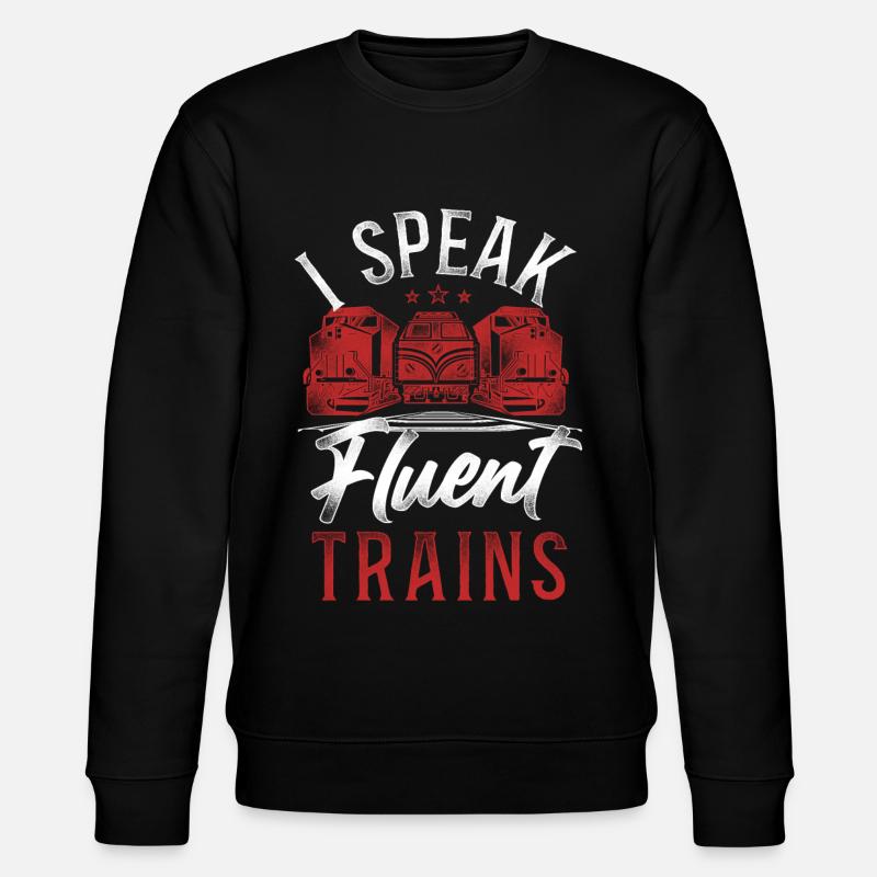Freight Diesel Train Driver - Stanley/Stella CHANGER Unisex Organic Sweatshirt - black