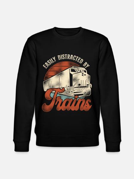 Freight Diesel Train Driver - Stanley/Stella CHANGER Unisex Organic Sweatshirt - black