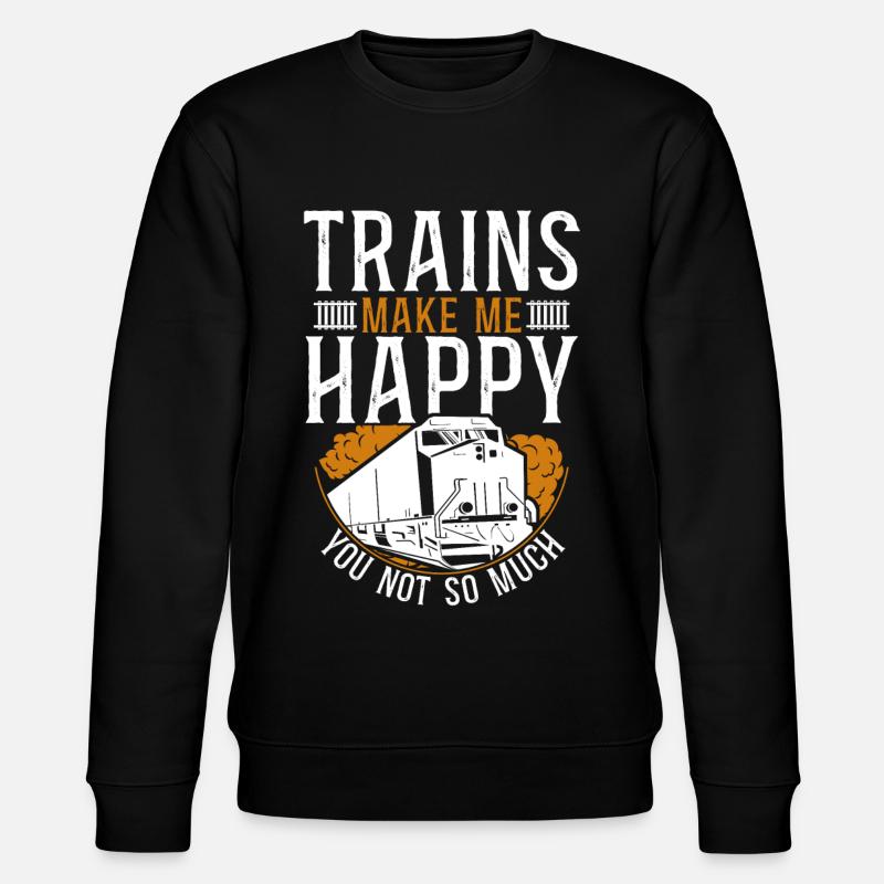 Freight Diesel Train Driver - Stanley/Stella CHANGER Unisex Organic Sweatshirt - black