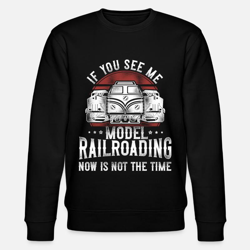 Freight Diesel Train Driver - Stanley/Stella CHANGER Unisex Organic Sweatshirt - black