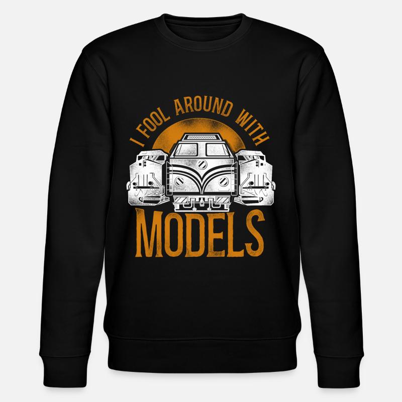 Freight Diesel Train Driver - Stanley/Stella CHANGER Unisex Organic Sweatshirt - black