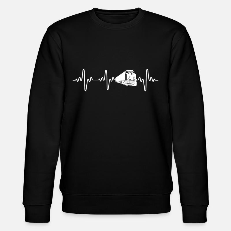Freight Diesel Train Driver - Stanley/Stella CHANGER Unisex Organic Sweatshirt - black