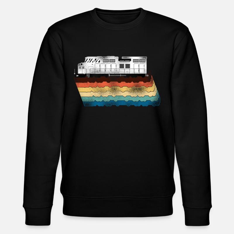 Freight Diesel Train Driver - Stanley/Stella CHANGER Unisex Organic Sweatshirt - black