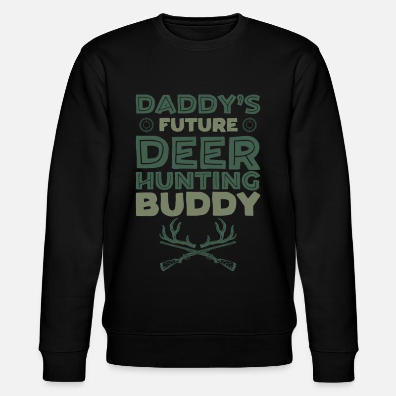 Buck Deer Hunting Hunter Kid - Stanley/Stella Unisex Bio-Sweatshirt CHANGER  - Schwarz