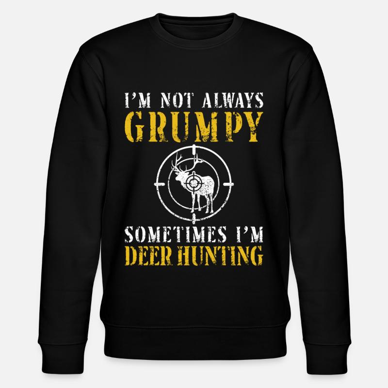 Buck Deer Hunting Hunter Dad - Stanley/Stella Unisex Bio-Sweatshirt CHANGER - Schwarz