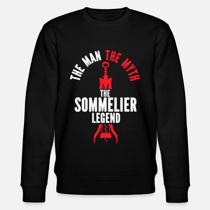 Dégustation de vin de sommelier - Sweat bio CHANGER Stanley/Stella Unisexe - noir