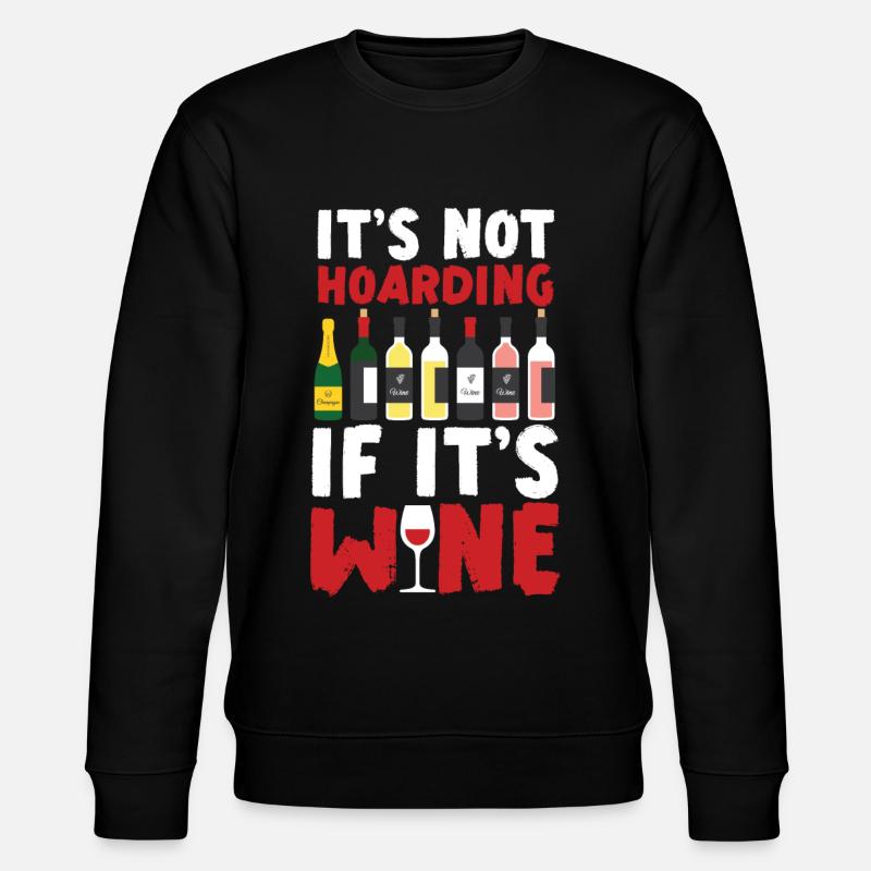 Sommelier Wine Drinking Tasting - Stanley/Stella CHANGER Unisex Organic Sweatshirt - black
