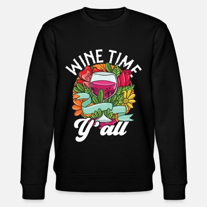 Sommelier Wine Drinking Tasting - Stanley/Stella CHANGER Unisex Organic Sweatshirt - black