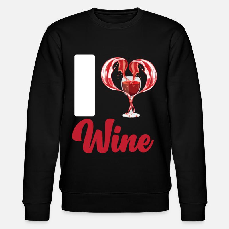 Sommelier Wine Drinking Tasting - Stanley/Stella CHANGER Unisex Organic Sweatshirt - black