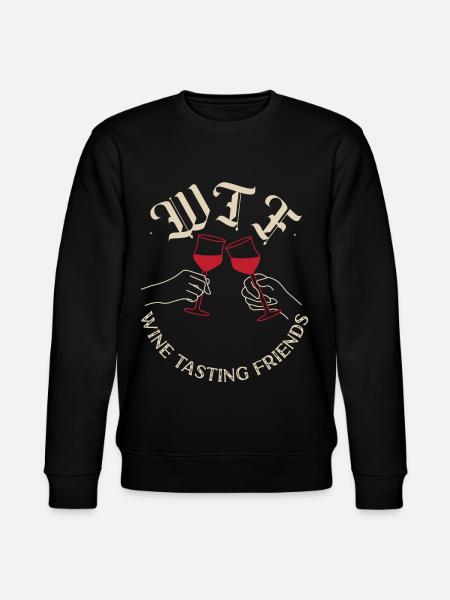 Sommelier Wine Drinking Tasting - Stanley/Stella CHANGER Unisex Organic Sweatshirt - black
