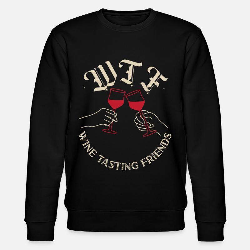Sommelier Wine Drinking Tasting - Stanley/Stella Unisex Bio-Sweatshirt CHANGER  - Schwarz
