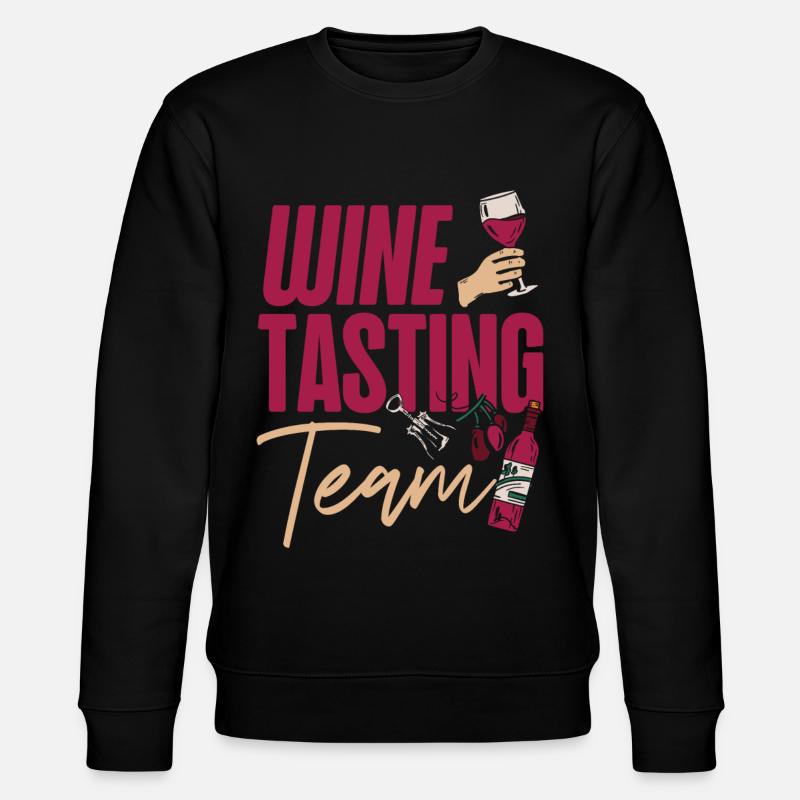 Sommelier Wine Drinking Tasting - Stanley/Stella Unisex Bio-Sweatshirt CHANGER  - Schwarz