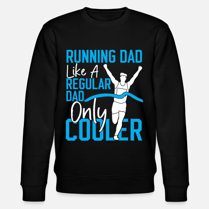 Coureur de course Semi-marathon Papa - Sweat bio CHANGER Stanley/Stella Unisexe - noir