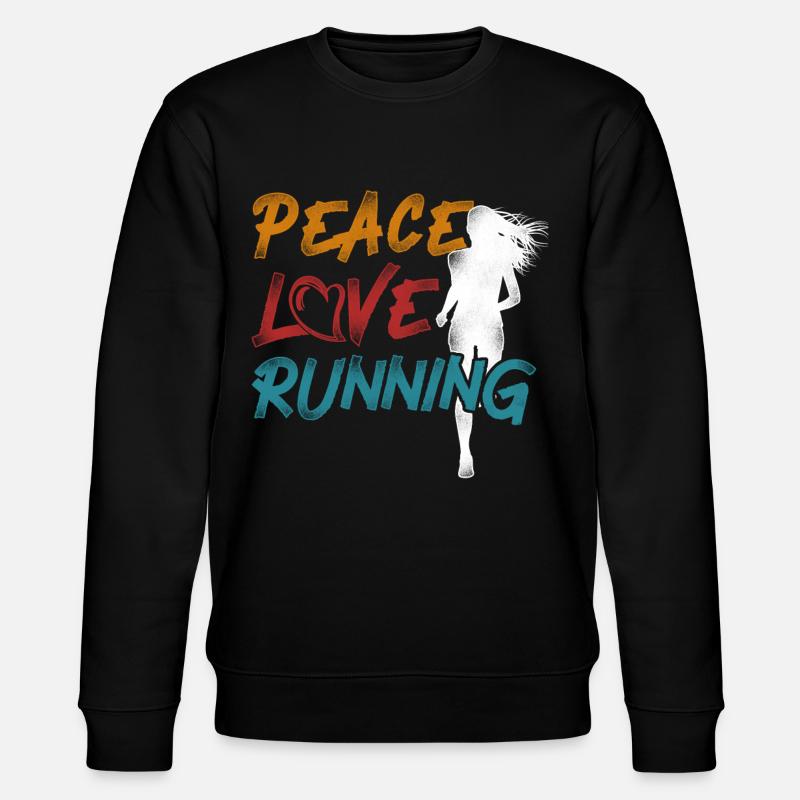 Running Runner Half Marathon - Stanley/Stella CHANGER Unisex Organic Sweatshirt - black