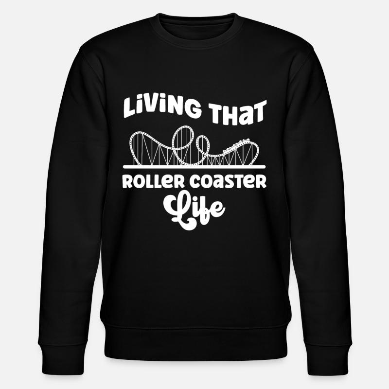 Roller Coaster Living That Roller - Stanley/Stella CHANGER Unisex Organic Sweatshirt - black