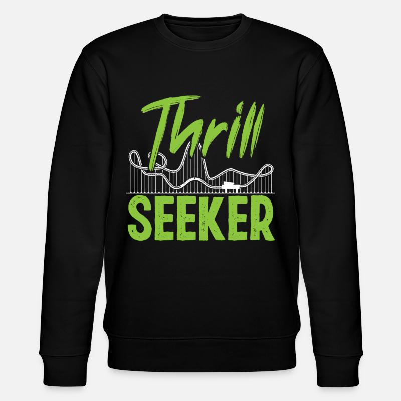 Roller Coaster Thrill Seeker - Stanley/Stella CHANGER Unisex Organic Sweatshirt - black