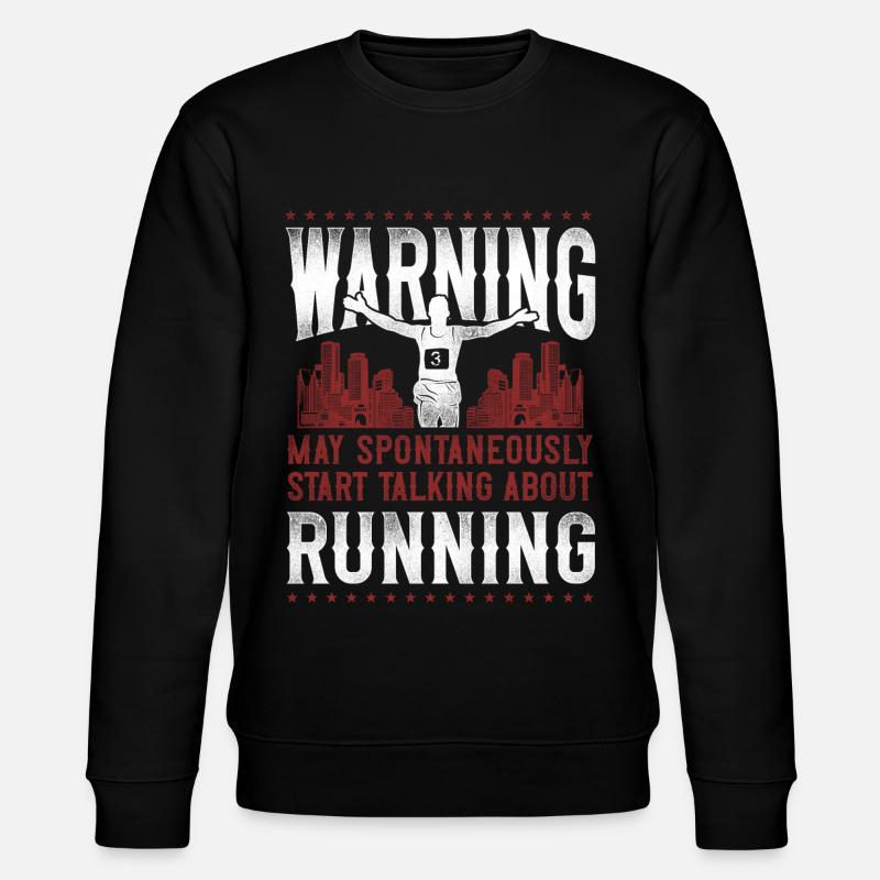 Running Runner Half Marathon - Stanley/Stella CHANGER Unisex Organic Sweatshirt - black