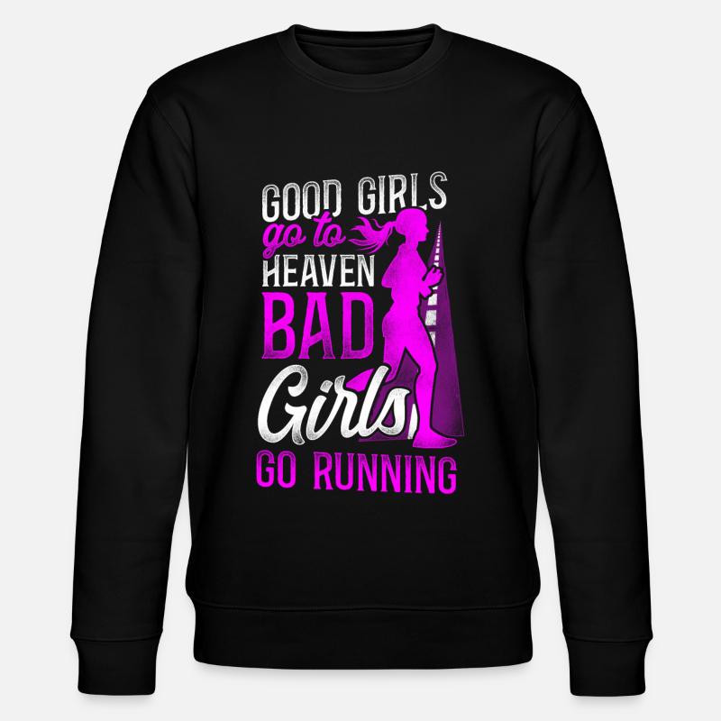 Running Runner Half Marathon - Stanley/Stella CHANGER Unisex Organic Sweatshirt - black